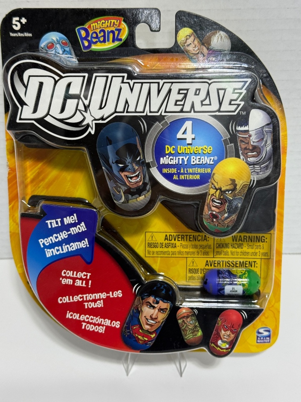 Mighty Beanz DC Universe Series 1 *4-pack* New In Package ~Joker #21 Included